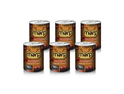 Marp Beef konzerva pro kočky s hovězím 6x400g