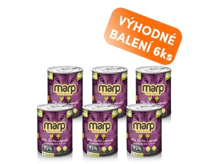 Marp Mix konzerva pro psy kuře+zelenina 6x400g