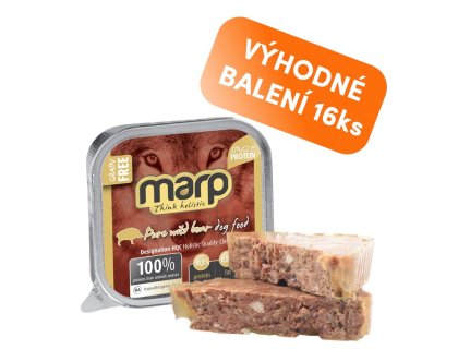 Marp Wild Boar vanička pro psy s divočákem 16x100g