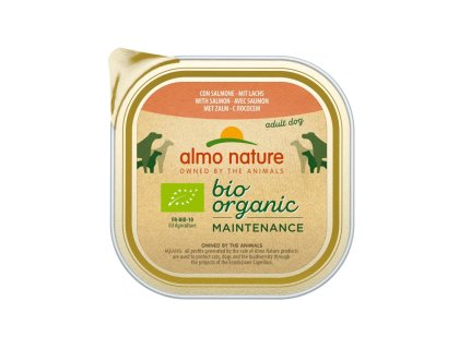 Almo Nature Bio Organic - vanička pro psy s lososem 100g výhodné balení 32ks