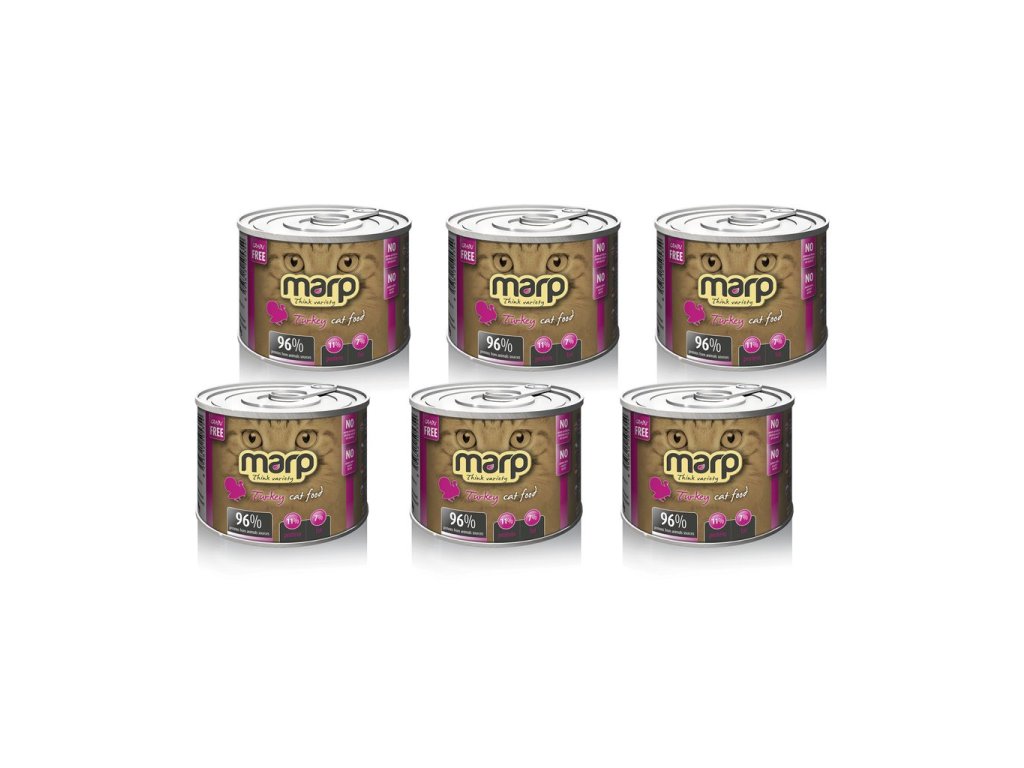 Marp Variety Turkey CAT konzerva pro kočky s krůtou 6x200g