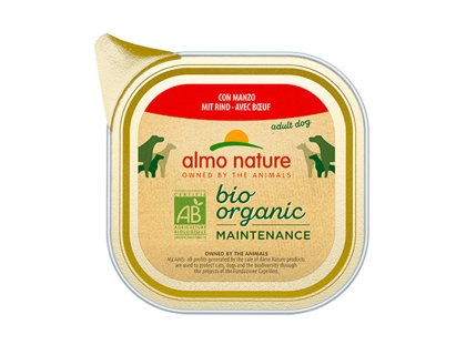 Almo Nature Bio Organic - vanička pro psy s hovězím 100g