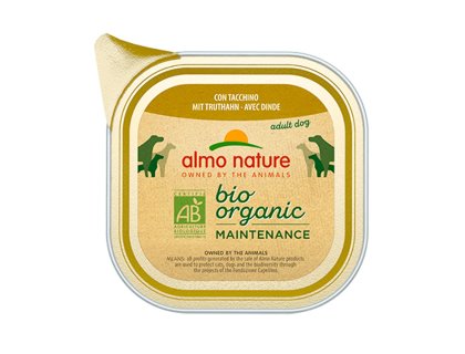 Almo Nature Bio Organic - vanička pro psy s krůtou 100g