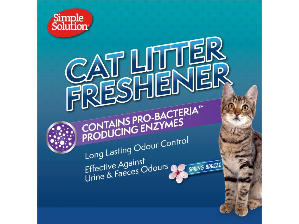 Simple Solution suchý osvěžovač kočkolitu 600g