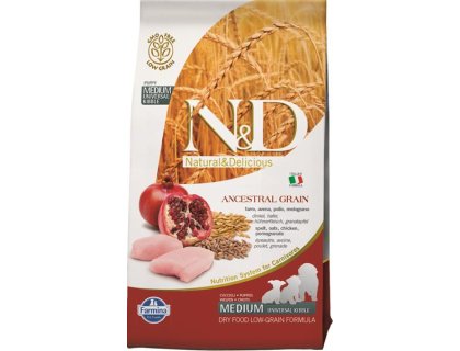 N&D ANCESTRAL GRAIN Dog LG Chicken & Pomegranate Puppy Medium & Maxi 2,5 kg