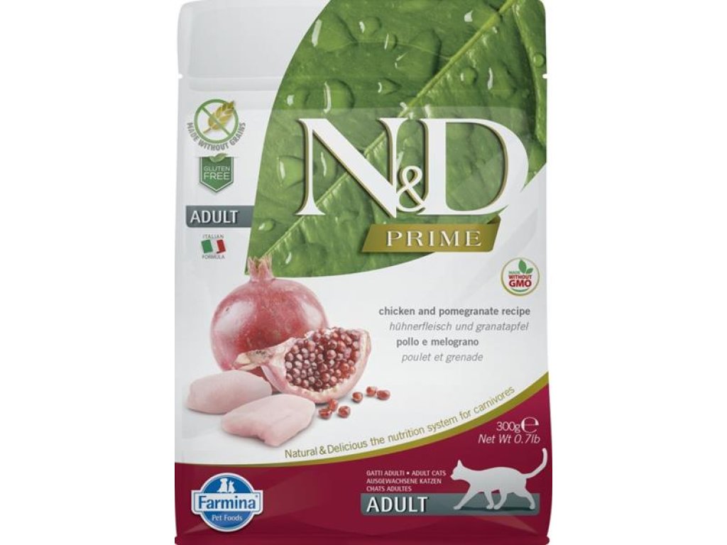 N&D PRIME Cat GF Chicken & Pomegranate Adult 300 g
