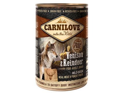 Carnilove WM konz. Venison + Reindeer Grain Free 400 g