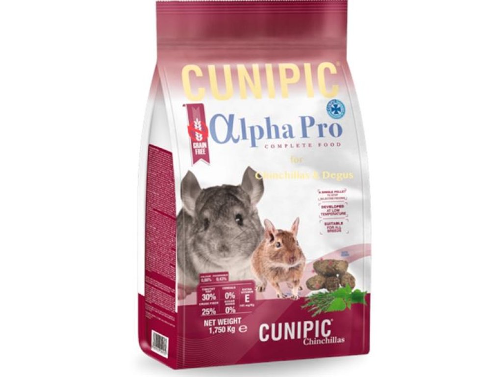 Cunipic Alpha Pro Chinchilla - činčila 1,75 kg