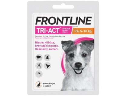 Frontline TRI-ACT spot-on dog S a.u.v. sol 1 x 1ml, 5-10kg