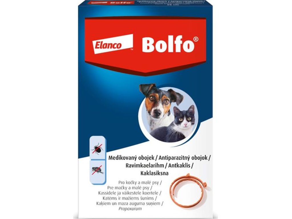 Bolfo obojek pro kočky a malé psy 1 obojek
