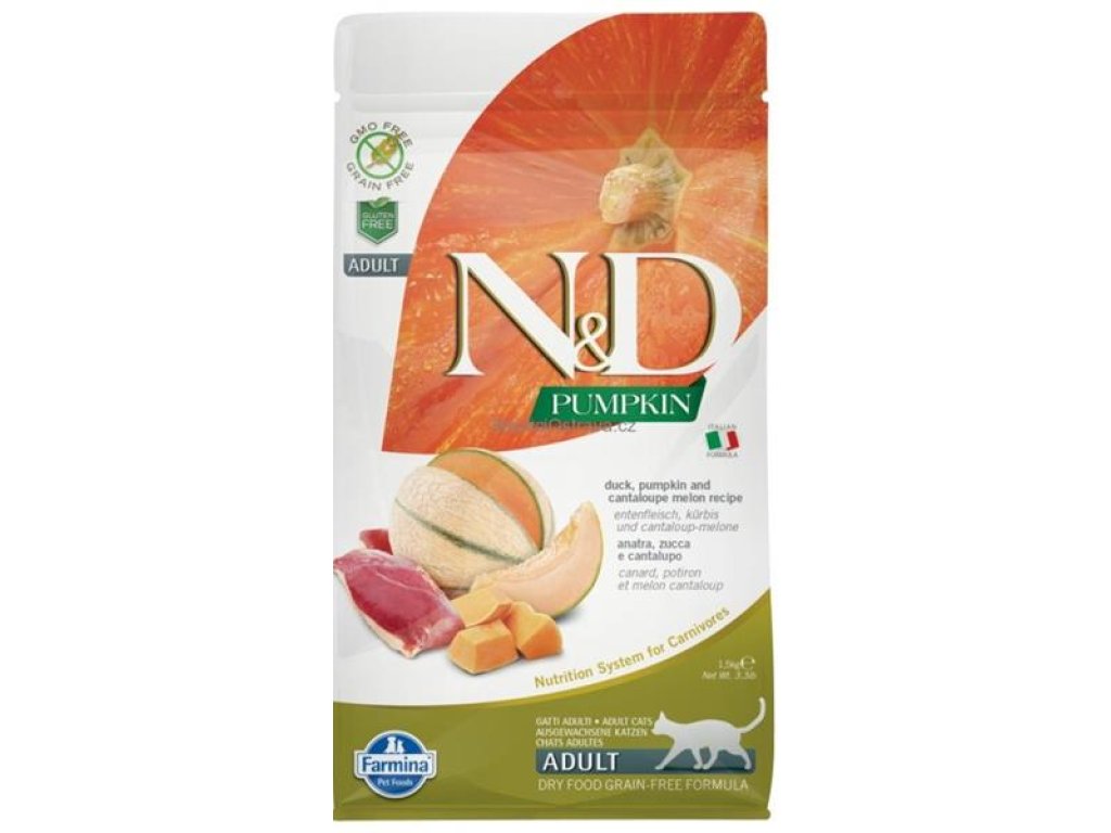 N&D PUMPKIN Cat GF Duck & Cantaloupe Adult 300 g