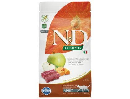 N&D PUMPKIN Cat GF Venison & Apple Adult 1,5 kg