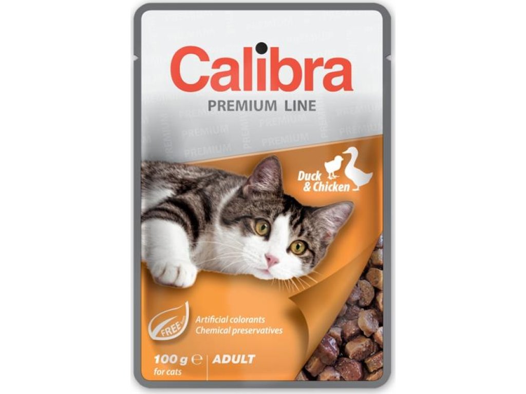 Calibra Cat kaps. Premium Adult Duck & Chicken 100 g