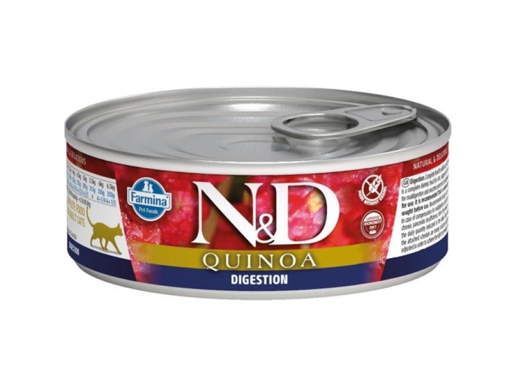 N&D QUINOA Cat konz. Digestion Lamb & Fennel 80 g