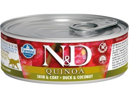 N&D QUINOA Cat konz. Duck & Coconut 80 g