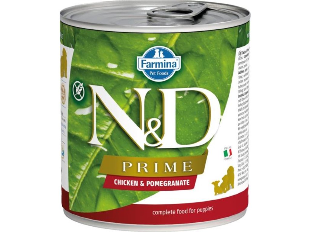 N&D PRIME Dog konz. Chicken & Pomegranate Puppy 285 g