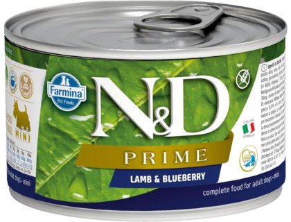 N&D PRIME Dog konz. Lamb & Blueberry Mini 140 g