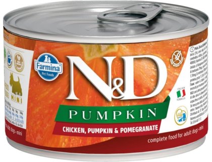 N&D PUMPKIN Dog konz. Chicken, Pumpkin & Pomegranate Mini 140 g