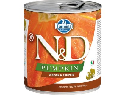 N&D PUMPKIN Dog konz. Venison & Pumpkin 285 g