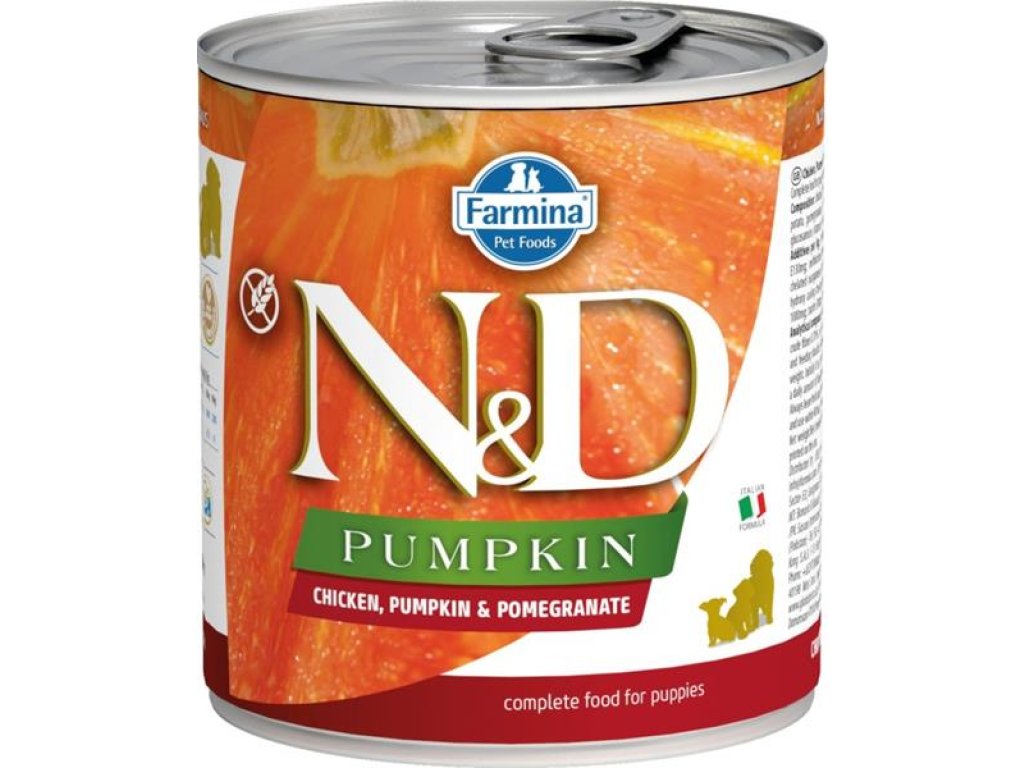 N&D PUMPKIN Dog konz. Chicken, Pumpkin & Pomegranate Puppy 285 g