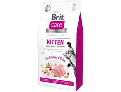 Brit Care Cat Grain-Free Kitten Healthy Growth & Development Chicken+Turkey 7 kg