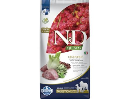 N&D QUINOA Dog GF Digestion, Lamb & Fennel Adult Medium & Maxi 7 kg