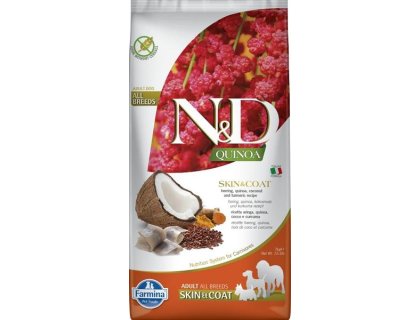 N&D QUINOA Dog GF Skin & Coat, Herring & Coconut Adult All Breeds 7 kg