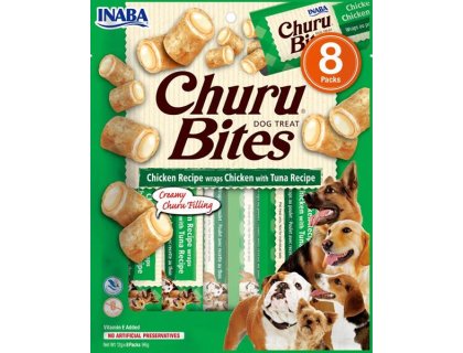 Inaba Churu Bites dog snack kuře, tuňák 8x 12g