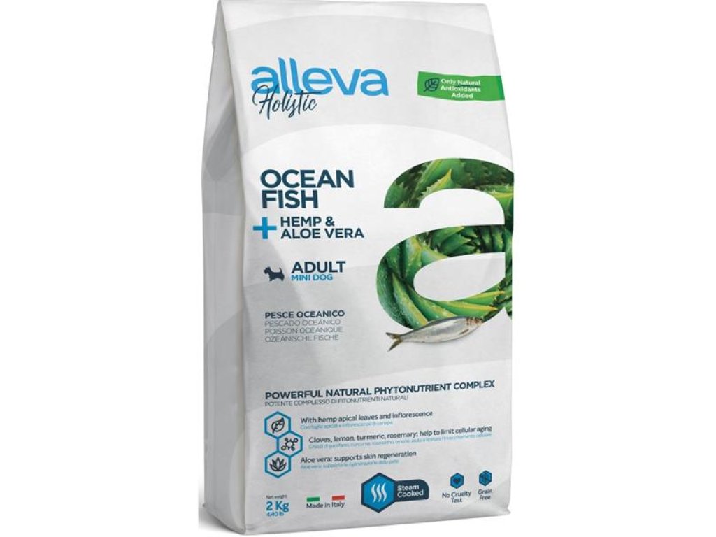 ALLEVA HOLISTIC Dog Dry Adult Ocean Fish Mini 2kg