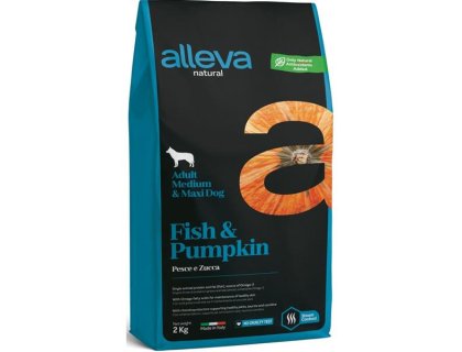 ALLEVA NATURAL Dog Dry Adult Fish&Pumpkin Medium/Maxi 2kg