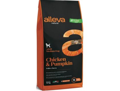 ALLEVA NATURAL Dog Dry Adult Chicken&Pumpkin Medium 12kg