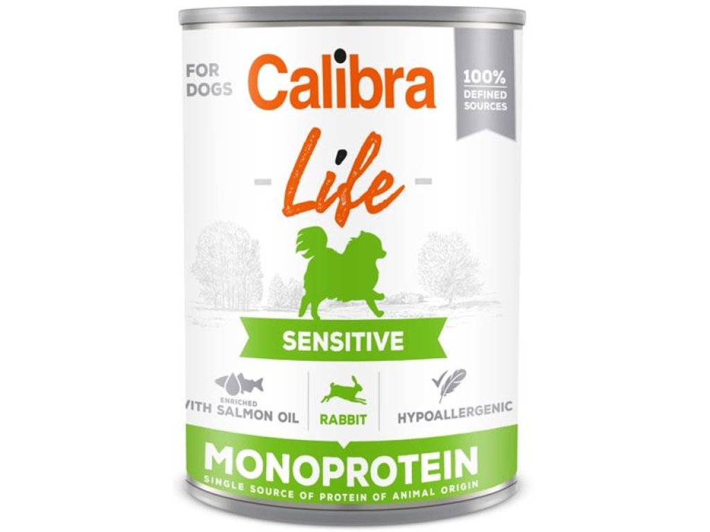 Calibra Dog Life konz. Sensitive Rabbit 400g