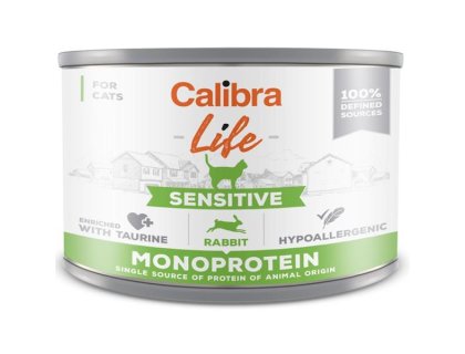 Calibra Cat Life konz. Sensitive Rabbit 200g