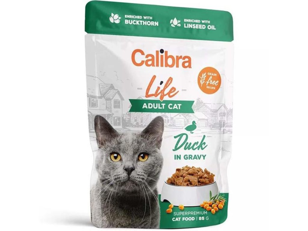 Calibra Cat Life kaps. Adult Duck in gravy 85 g