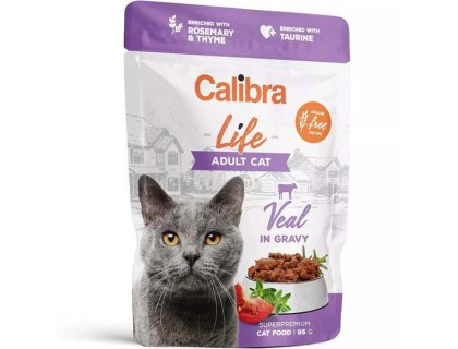 Calibra Cat Life kaps. Adult Veal in gravy 85 g