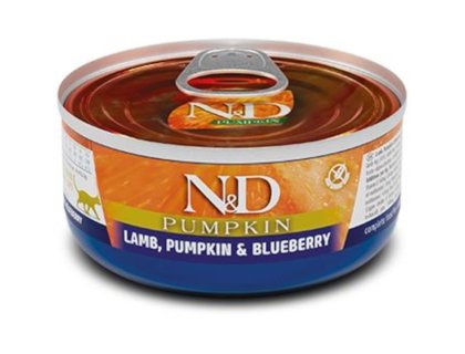 N&D PUMPKIN Cat konz. Lamb, Pumpkin & Blueberry 70 g