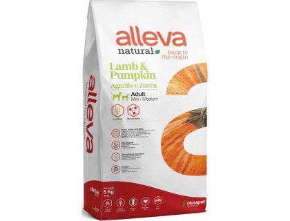 ALLEVA NATURAL Dog Dry Adult Lamb&Pumpkin Mini/Medium 5kg