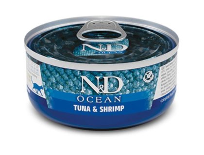 N&D OCEAN Cat konz. Tuna & Shrimp 70 g