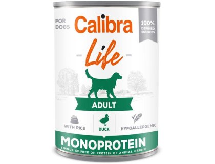 Calibra Dog Life konz. Adult Duck with rice 400g