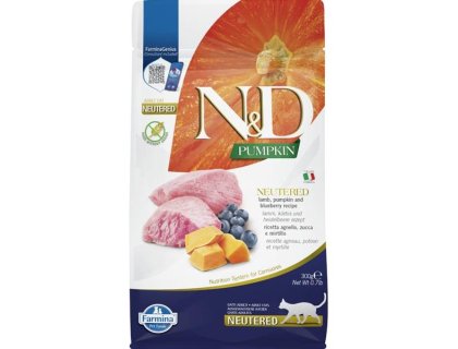 N&D PUMPKIN Cat GF Lamb & Blueberry Neutered Adult 300 g