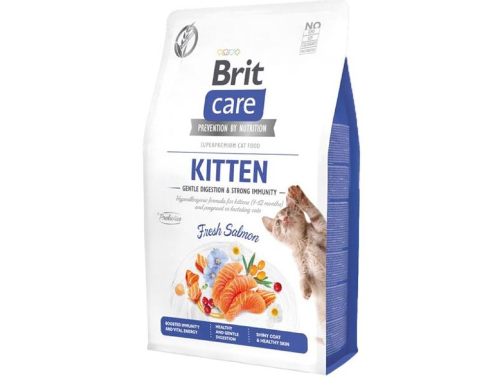 Brit Care Cat Grain-Free Kitten Gentle Digestion & Strong Immunity Salmon 2 kg