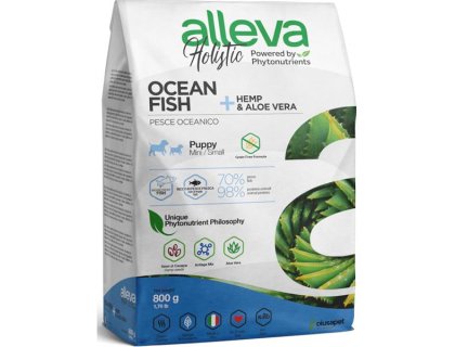 ALLEVA HOLISTIC Dog Dry Puppy Ocean Fish Mini 800g