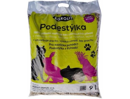 Podestýlka AGROLIT 9 l dřevité pelety