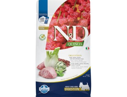 N&D QUINOA Dog GF Digestion, Lamb & Fennel Adult Mini 800 g