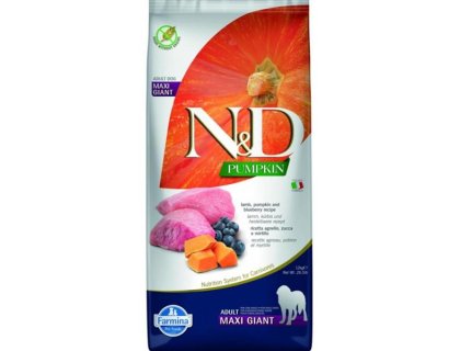 N&D PUMPKIN Dog GF Lamb & Blueberry Adult Giant Maxi 12 kg