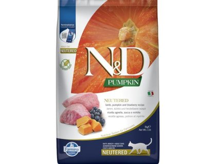 N&D PUMPKIN Cat GF Lamb & Blueberry Neutered Adult 5 kg