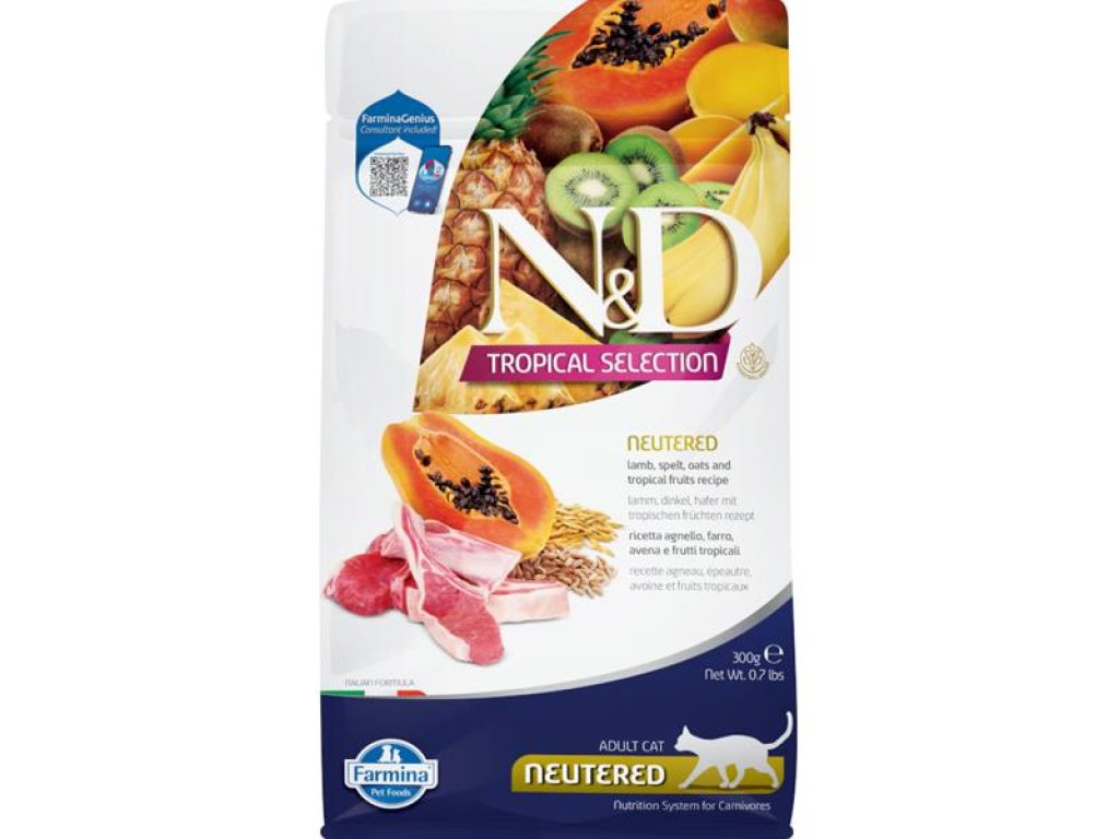 N&D TROPICAL SELECTION Cat LG Lamb Neutered 300 g
