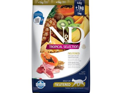 N&D TROPICAL SELECTION Cat LG Lamb Neutered 4+1 kg