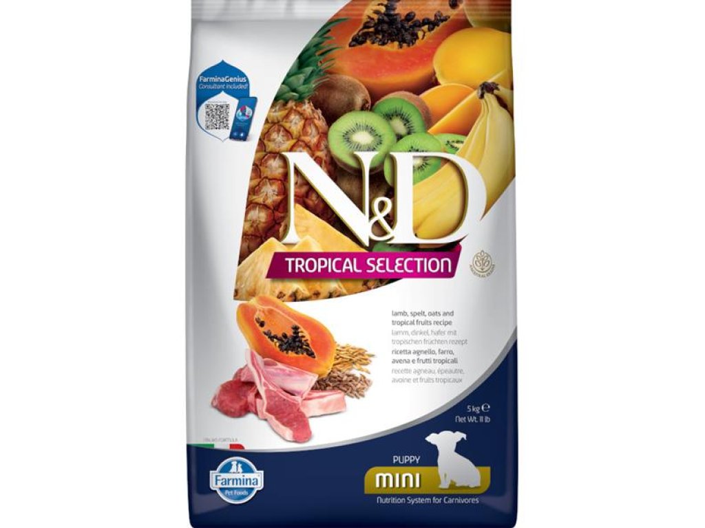 N&D TROPICAL SELECTION Dog LG Lamb Puppy Mini 5 kg