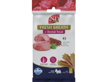 N&D QUINOA Dog Dental Snack Fresh Breath Mini 60 g